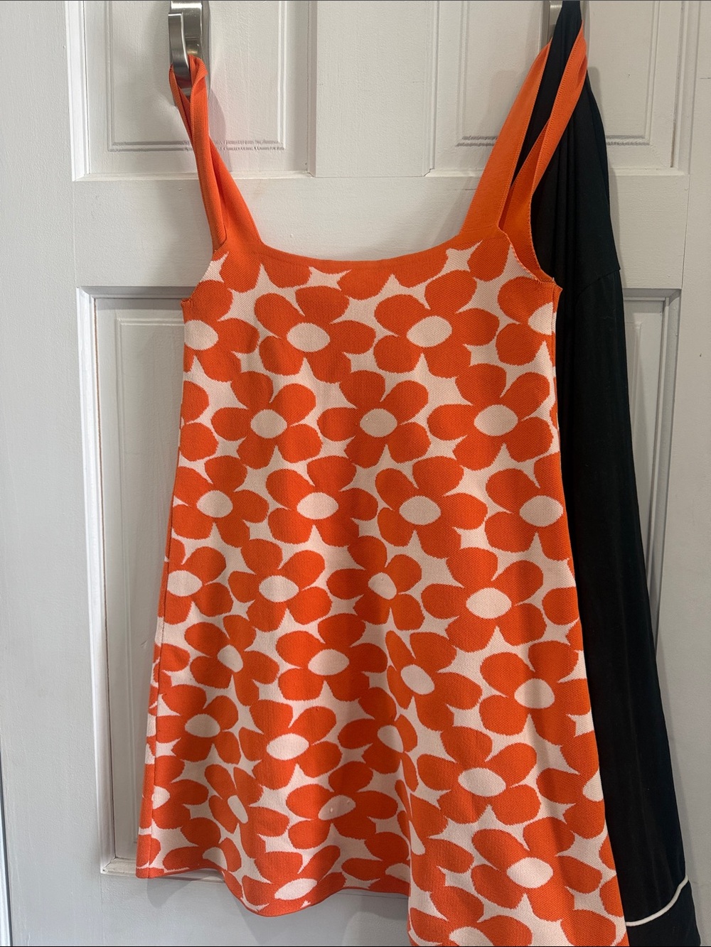 Zara Orange and White Floral Mini Dress